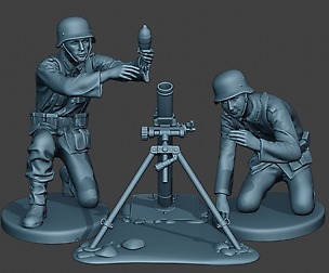 German soldiers ww2 Granatwerfer G5