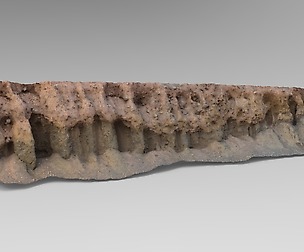 8K Cliff-Side Rock Formation 05 Low-Poly Scan 3D