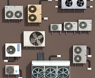 Air conditioning PACK Low Poly