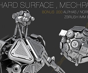 200 HARD SURFACE Z Brush IMM Brushes