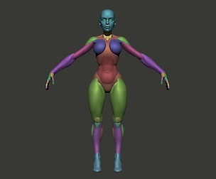 Base mesh woman body