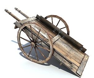 Low Poly Wild West Cart