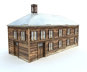 Low Poly Wild West School