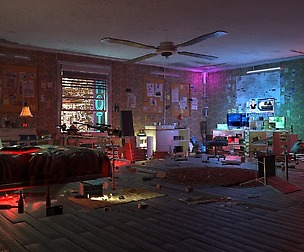 Sniper Room Interior bedroom