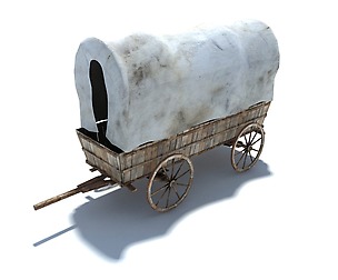 Low Poly Wild West Vagon