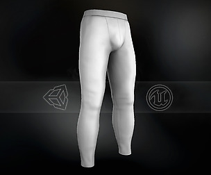 White Skinny Medieval Pants