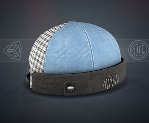 Blue Jeans Brimless Cap
