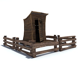 Low Poly Wild West Toilet