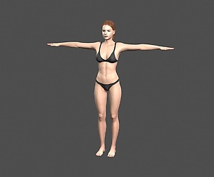 Beautiful Woman -Rigged 3d character