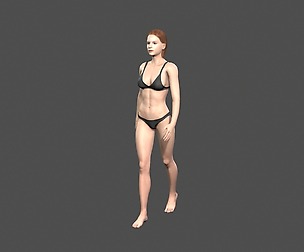 Beautiful Woman -Rigged and animated for Unity