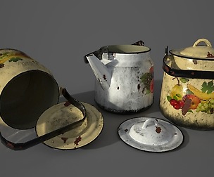 3d models of an old