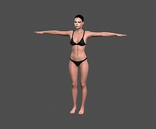 Beautiful Woman -Rigged 3d character