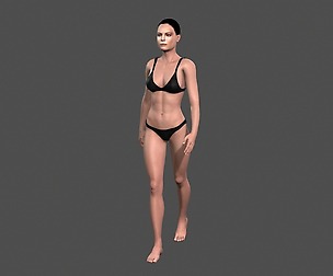 Beautiful Woman -Rigged and animated for Unity