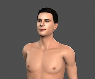 Beautiful man -Rigged and animated for Unity