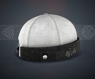 White Jeans Brimless Cap