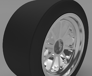 Race car wheel