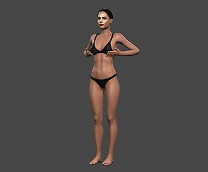 Beautiful Woman_10 Rigged 3d character