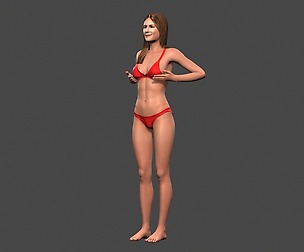 Beautiful Woman_13 Rigged 3d character