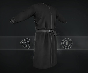 Black Medieval Top