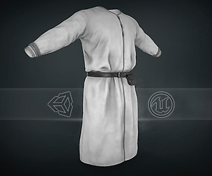 White Medieval Top