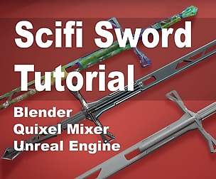 Scifi Sword Blender High Poly Modeling part 1