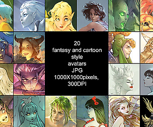 20 fantasy avatars