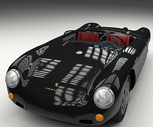 Porsche 550 Spyder black