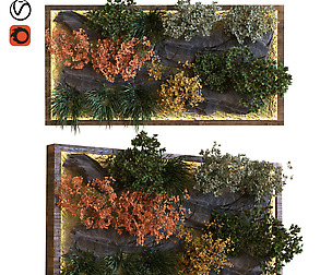 green wall set 040