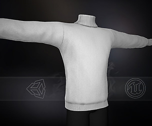 White Winter Turtleneck