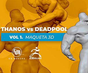 Vol. 1 Thanos Vs Deadpool Es: Maqueta 3D