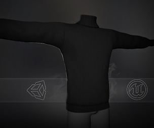 Black Winter Turtleneck