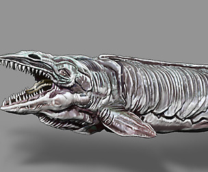 Dinosaur Sea Creature ZBrush Sculpt and Polypaint