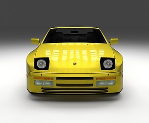 Porsche 944 Cabriolet with interior