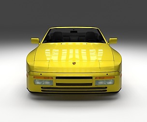 Porsche 944 Cabrio with interior