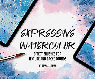 EXPRESSIVE WATERCOLOR BRUSHES FOR PROCREATE