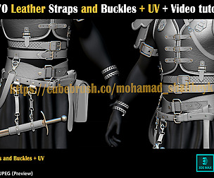 170 Leather Straps and Buckles + UV
