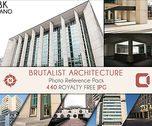 Brutalist Architecture - Photo Reference Pack