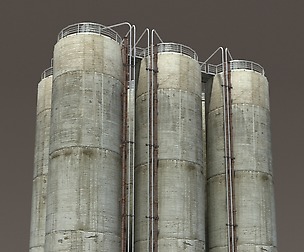 Chemical Silos Low Poly 3d Moldel