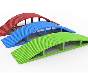 Cross Axle Bridge for diecast RC cars 1:10