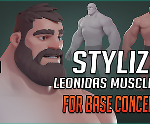 STYLIZED Leonidas Muscle Body for base ConceptART