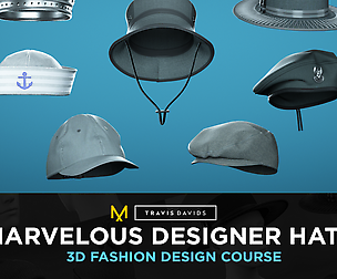 Marvelous Designer Hats - 3D Fashion Design Course