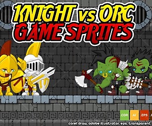 Knight vs Orc - Game Sprites