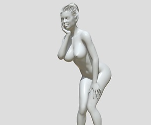 Woman naked figure 3d printable