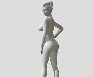 Woman naked figure 3d printable