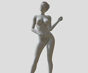 Woman naked figure 3d printable