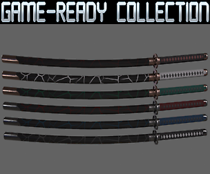 PBR Katana Japanese Sword Ver.1 - Collection