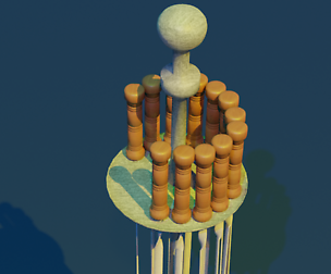 Skewer Low-poly 3D model