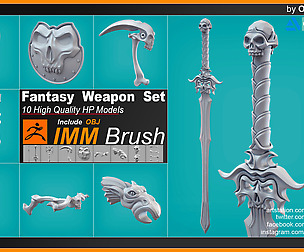 IMM Brush Fantasy Weapon Set
