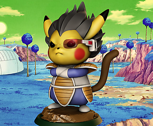 Pikachu cosplay Vegeta