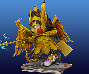 Pikachu Knight of the Zodiac Aiolos Cosplay